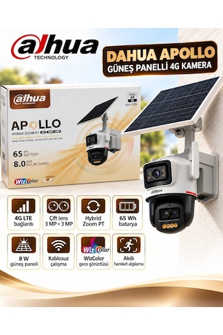 Dahua-ıpc-pts2649c-3e3z-4gb20 3+3mp Wizcolor Hybrid-zoom Pt 4g Solar İp Kamera