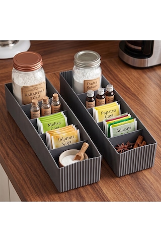 Porsima Org-16 Çekmece Içi 2li Düzenleyici Organizer Set Antrasit