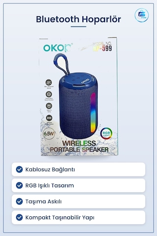 Bluetooth Hoparlör Küçük Boy Ses Bombası Kablosuz Taşınabilir Rgb