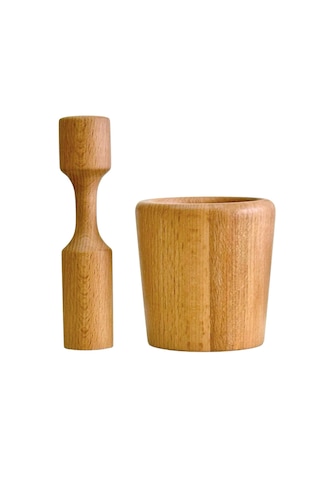 Kaf Ahşap Kayın Havan / Defne