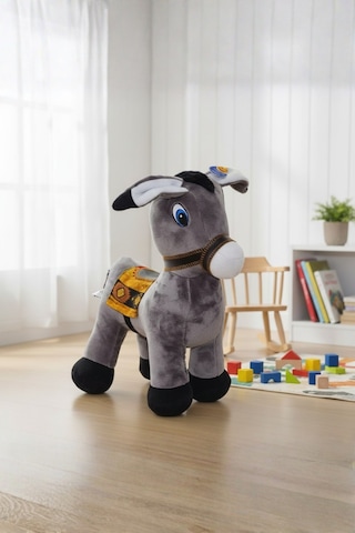 Büyük Boy Sevimli Peluş Eşek 40 Cm Yumuşak Oyuncak Sıpa Peluş Figür Dekoratif Çok Renkli