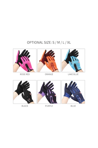 Ranyeek Kışın Sıcak Tutan Dokunmatik Ekran Eldiveni, Motosiklet Ve Kayak İçin Su Geçirmez Pu Fermuarlı, Erkek Ve Kadın İçin. Siyah