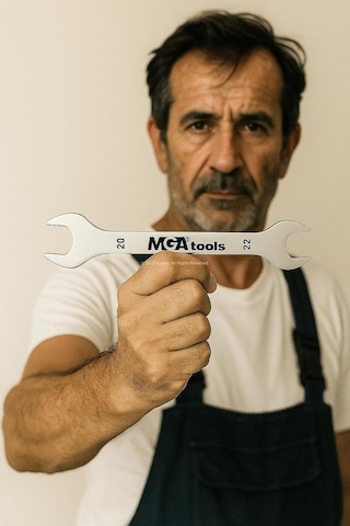 Mga Tools İki Ağızlı Açık Ağız Anahtar, Vanadyum Çelik, Oto Tamir, Mobilya Kurulum Ve Ev Bakım Onarım İçin