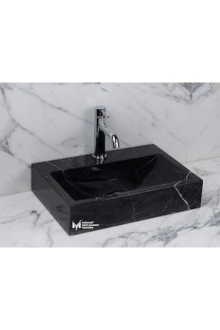 Toros Siyah Içi Yayvan Kare Lavabo