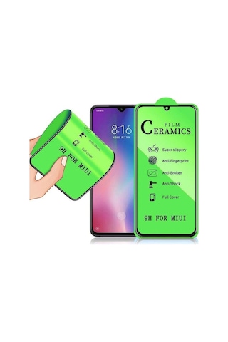 Apple iPhone Uyumlu 8 Plus Ekran Koruyucu-ceramic Screen Protectoor -ekran Koruyucu Beyaz