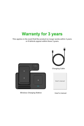 3in1 Magsafe Uyumlu 15w Kablosuz Şarj Standı Apple Uyumlu iPhone Telefon, Appl