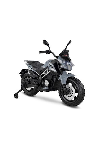 447 Motocross Akülü Motorsiklet 12v Gri