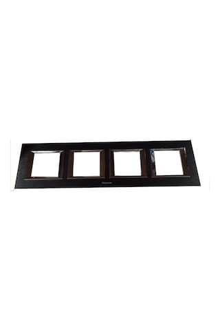 Viko Panasonic Thea 4x2m Ultima Metal Eloxal Siyah Renk Çerçeve - Wvtf28505ab-tr