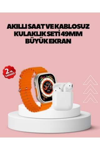 Hmngoakkllby Watch 9 Max Akıllı Saat 45 Mm Geniş Ekran Kulaklık Seti Akllhmng