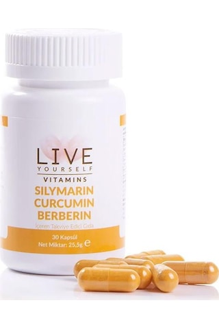 Live Yourself Silymarin Curcumin Berberin 30 Kapsül