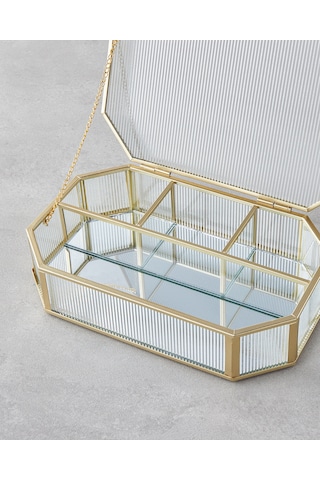 Manny Cam Dekoratif Kutu 24x15,5x5,5 Cm Gold
