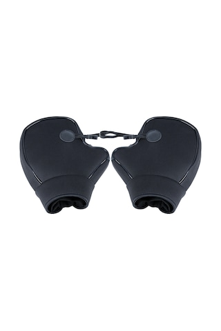 Konesam Motorsiklet Ve Scooter İçin Rüzgar Ve Su Geçirmez Direksiyon Eldivenleri - Siyah Neopren Malzeme