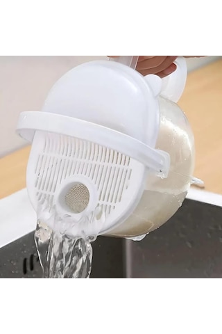 Piev Pratik Ölçülü Bakliyat Pirinç Yıkama Süzme Süzgeç