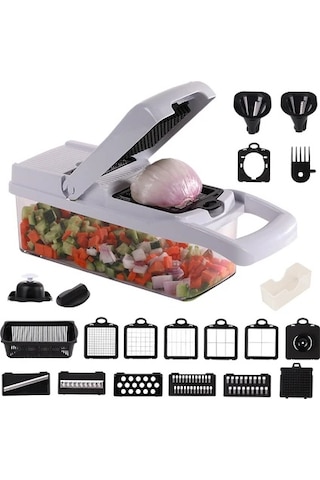 Moveevo 22 Parça Set Tip Doğrama Makinesi - Mutfakta Sebze Meyve Kesme Kolaylığı Diğer