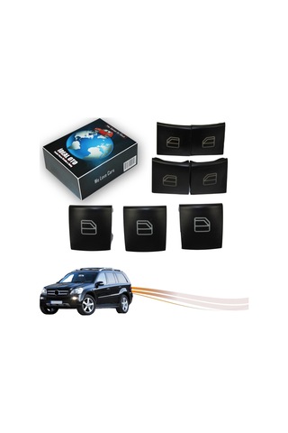 Mercedes Gl X164 2006-2012 X166 12-19 İçin Sağ Sol Kapı Cam Düğme Seti