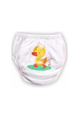 Erkek Çocuk Turuncu Pamuk Alıştırma Külodu 3'lü Poopes