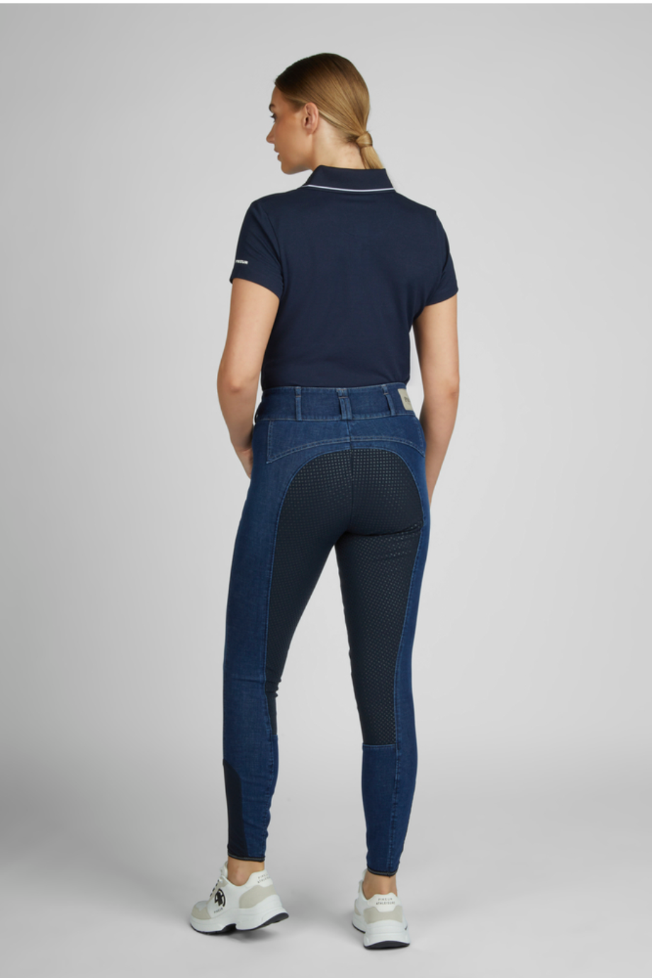 Pikeur Candela Duragrip Jeans, Yüksek Bel Kadın Binici Pantolon Mavi