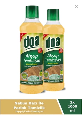 Doa Ahşap Ve Parke Temizleyici 1 Lt X 2 Adet 1 L