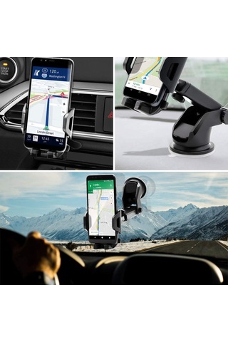 Else Uzatılabilir Vantuzlu Araç İçi Telefon Tutucu