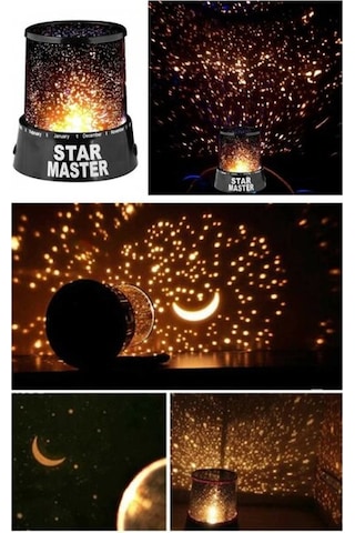 Star Master Projeksiyon  Gece Lambası Çok Renkli