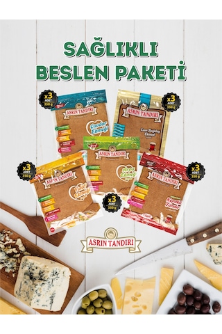 Asrın Tandırı Sağlıklı Beslen Paketi 15 Paket Lavaş Tandır Ekmeği