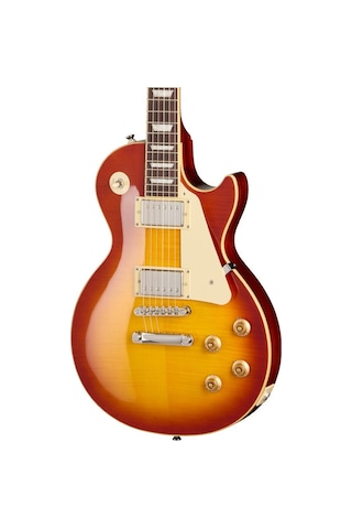 Epiphone Inspired By Gibson Les Paul Standard '50s Figured Elektro Gitar Washed Cherry Sunburst