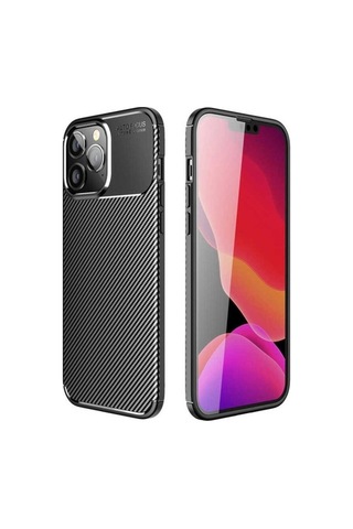 Apple Uyumlu iPhone 14 Pro Max Kılıf Zore Negro Silikon Kapak Siyah