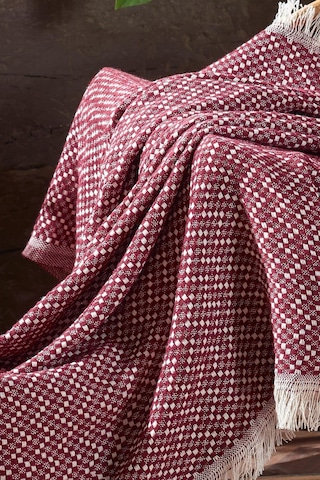 Natural Keten Koltuk Örtüsü Kara Tezgah Dokuma Koltuk Şalı 001
