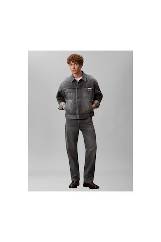 Calvin Klein 90s Blue Ash Stone T, Sco, S Erkek Gri Kot Ceket-16131