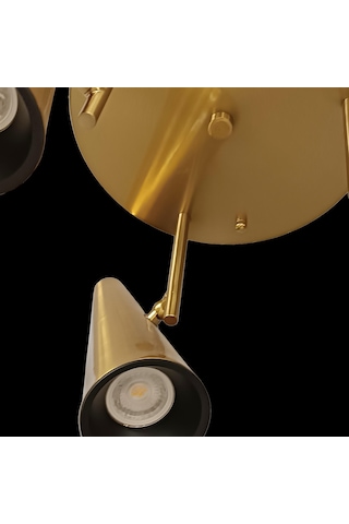 Selenora Üçlü Gold Plafonyer Avize Gold