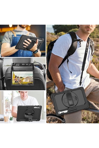 Samsung Galaxy Uyumlu Tab S10 Fe Plus 13.1" Tablet Kılıfı Defender Zırh