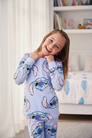 İsobel Kids Pamuk Mavi Çizgi Filmli Kız Çocuk Pijama Takımı