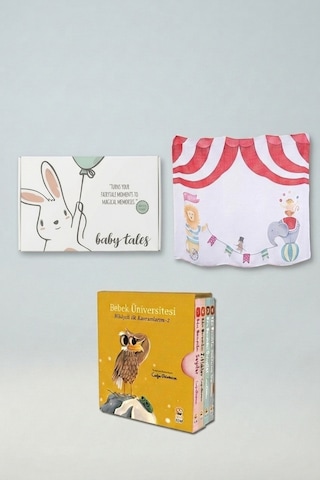 Sincap Kitap Circus Müslin & Bebek Üniversitesi Seti Bebek Hediyelik Seti