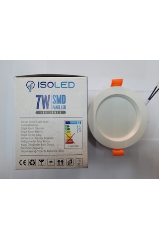Isoled 7 Watt Spot Beyaz Kasa Beyaz Işık 10 Lu Paket Beyaz - Beyaz