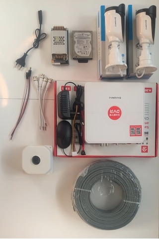 2 Kameralı Set - 5mp Sony Seculensli 1080p Ahd, Kdj-2s-8w-ss-p