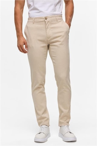 SÜVARİ Bej Slim Armürlü Pantolon Bej