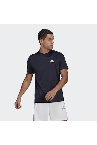 Adidas Aeroready Designed To Move Erkek Lacivert Tişört Gm2097