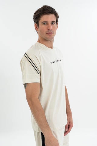 Maraton Comfort Erkek Bisiklet Yaka Taş- T-shirt Taş-