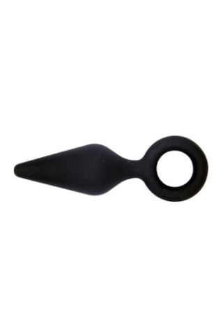 Lilitu Shop 8,7 Cm Halkalı Silikon Anal Tıkaç (Plug)