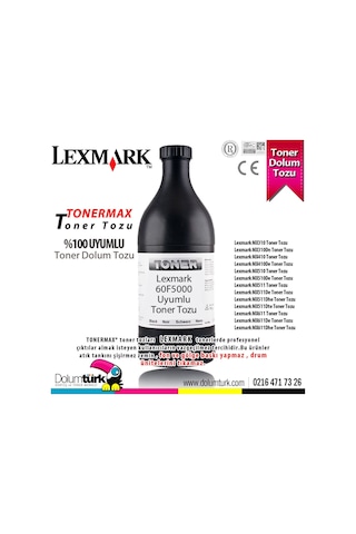 Lexmark 605H / 60F5H00 Toner Tozu 250Gr. / Mx310 / Mx410 / Mx510