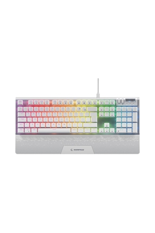 Rampage Carbon Beyaz Rgb Q Gaming Oyuncu Klavye Bilek Destekli Red Switch Rampage