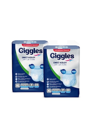 Giggles Yetişkin Emici Külot Extra Large Ekonomik Paket 2 x 7'Li