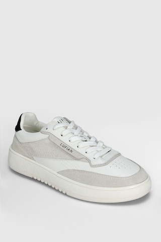 Lufian 112230252 Isaac Sneaker Erkek Deri Ayakkabı Beyaz