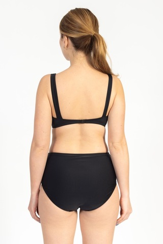 Pemilo Kadın 749 Minimiser Yüksek Bel Bikini Takımı Siyah-siyah 37145 - 1 Siyah