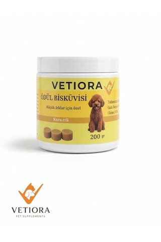 Küçük Irk Köpekler İçin Ödül Bisküvisi, Eğlenceli, Daha Konsantre Ve Lezzetli Eğitim, 200gr