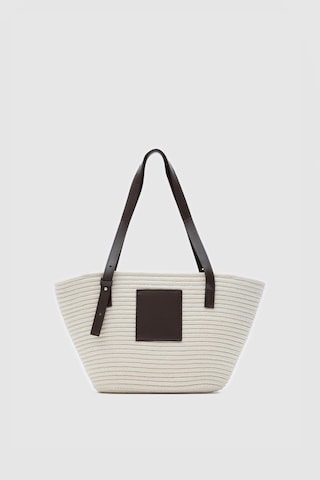 Shule Bags Vittoria Handmade Hasır Çanta Krem Krem