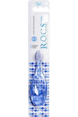 R.o.c.s. Baby 0-3 Yaş Bebek Diş Fırçası Mavi