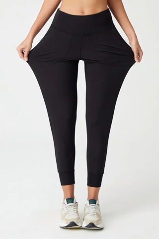 Cloudymood Kadın Siyah Yüksek Bel Jogger Eşofman Altı Joggers Siyah - 880996820 Siyah