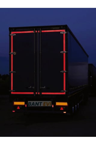 3m 983 Kırmızı Reflektif Bant 5mt Tüvtürk Onaylı Reflektör Şerit