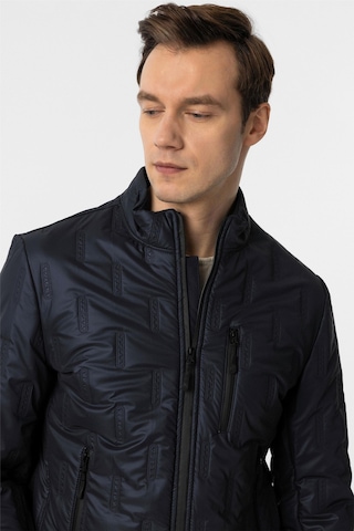 Süvari Lacivert Slim Kapitone Mont-34894 Lacivert